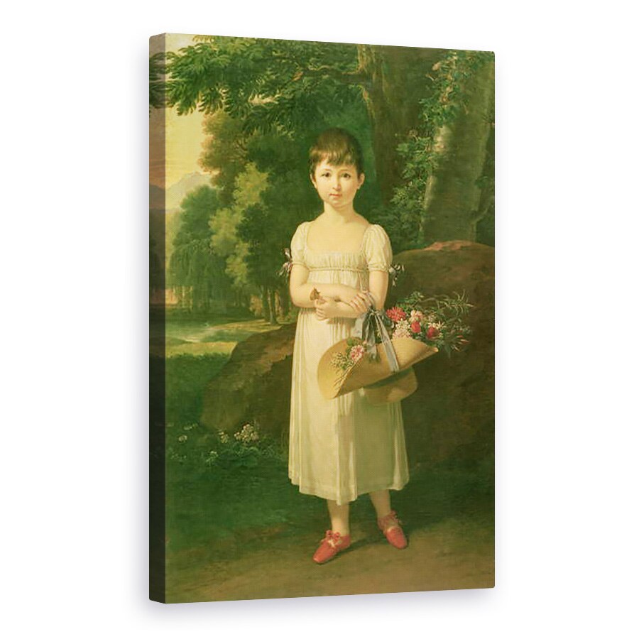 Tablou canvas - Francois Xavier Fabre - Portret De Amelia Oginski, 80 x 120cm