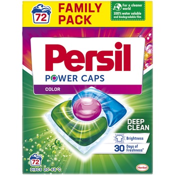 Detergent capsule Persil Power Caps Color, 72 spalari Detergent capsule Persil Power Caps Color, 72 spalari