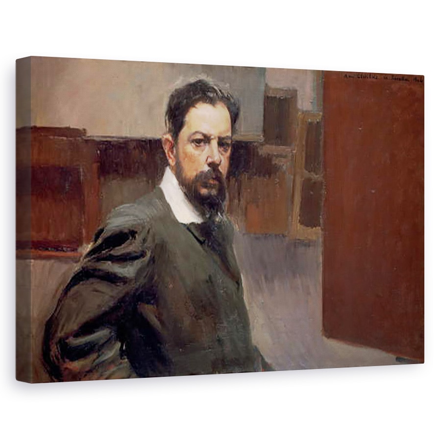 Tablou canvas - Joaquin Sorolla y Bastida - Autoportret, 80 x 120cm