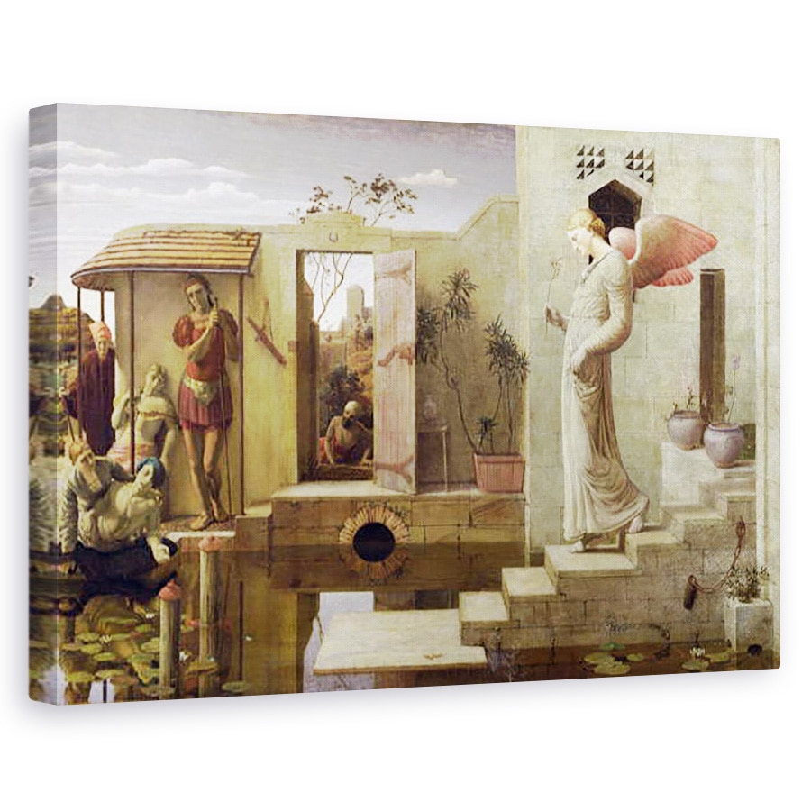 Tablou canvas - Robert Bateman - Piscina din Bethesda, 80 x 120cm