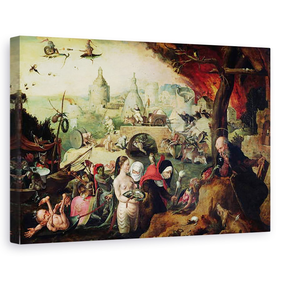 Tablou canvas - Pieter Huys - Tentatia Sfantului Anton, 60 x 90 cm
