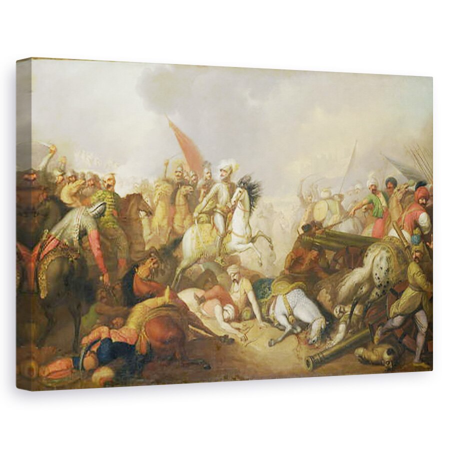 Tablou canvas - Franciszek Smuglewicz - Batalia de la Chocim in 1673, 80 x 120cm
