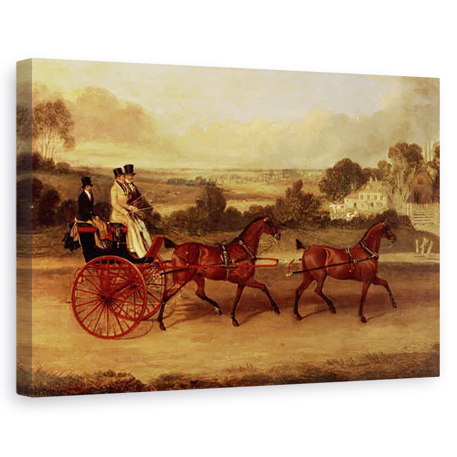 Tablou canvas - James Pollard - Coaching Scene, 40 x 60 cm