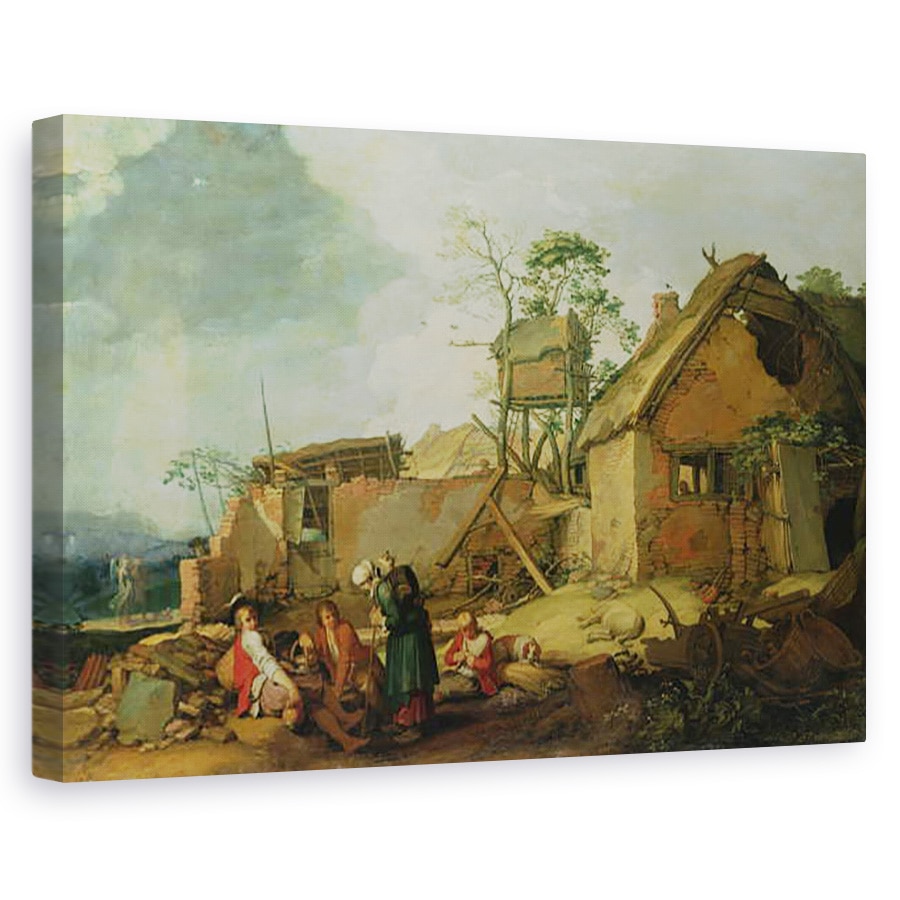 Tablou canvas - Abraham Bloemaert - Peisaj cu ferma, 40 x 60 cm