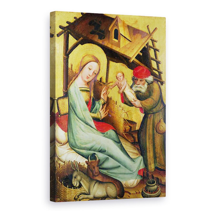 Tablou canvas - Master Bertram of Minden - Nasterea de la Altarul Sfantului Petru din Hamburg, Altarul Grabower, 40 x 60 cm