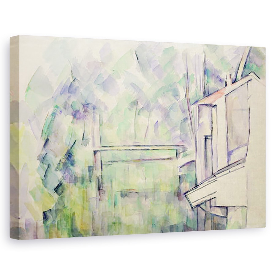 Tablou canvas - Paul Cezanne - Moara pe rau, 40 x 60 cm