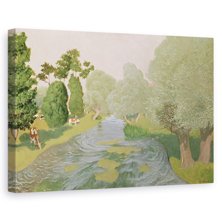 Tablou canvas - Felix Edouard Vallotton - Peisaj Normandia, 60 x 90 cm