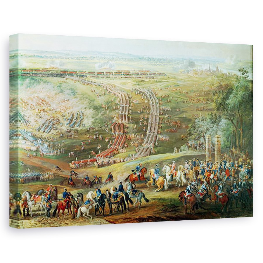 Tablou canvas - Louis Nicolas van Blarenberghe - Batalia de la Fontenoy, 80 x 120cm