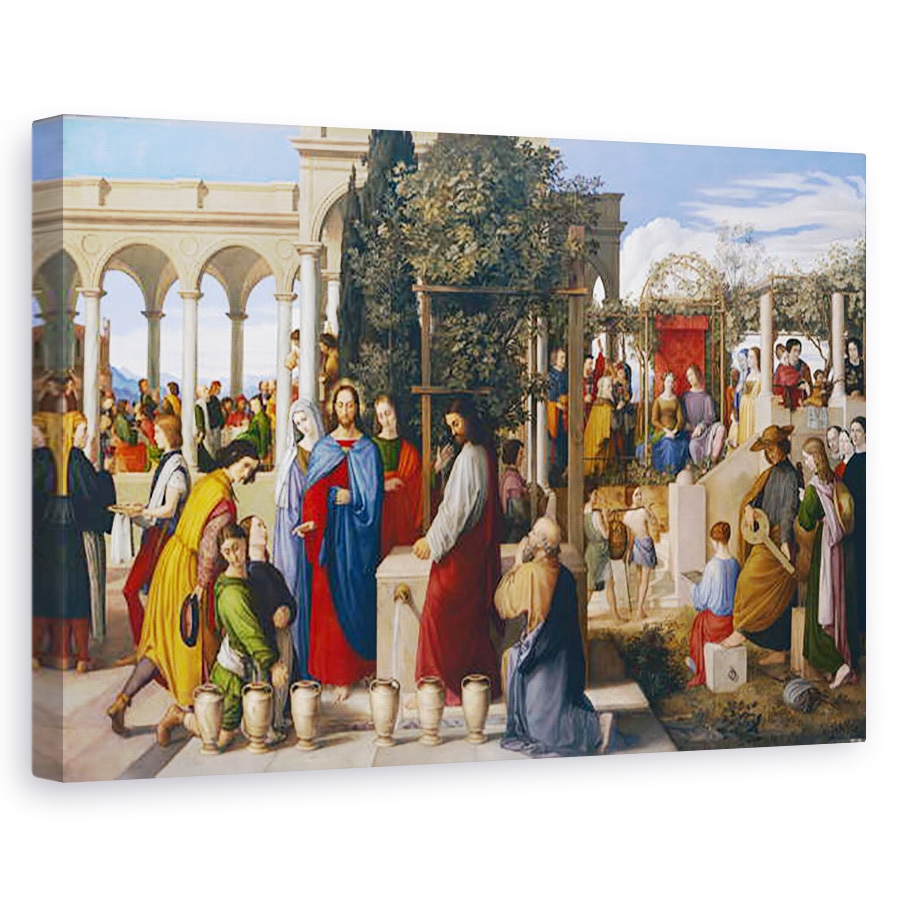Tablou canvas - Julius Schnorr von Carolsfeld - Casatoria la Cana, 60 x 90 cm