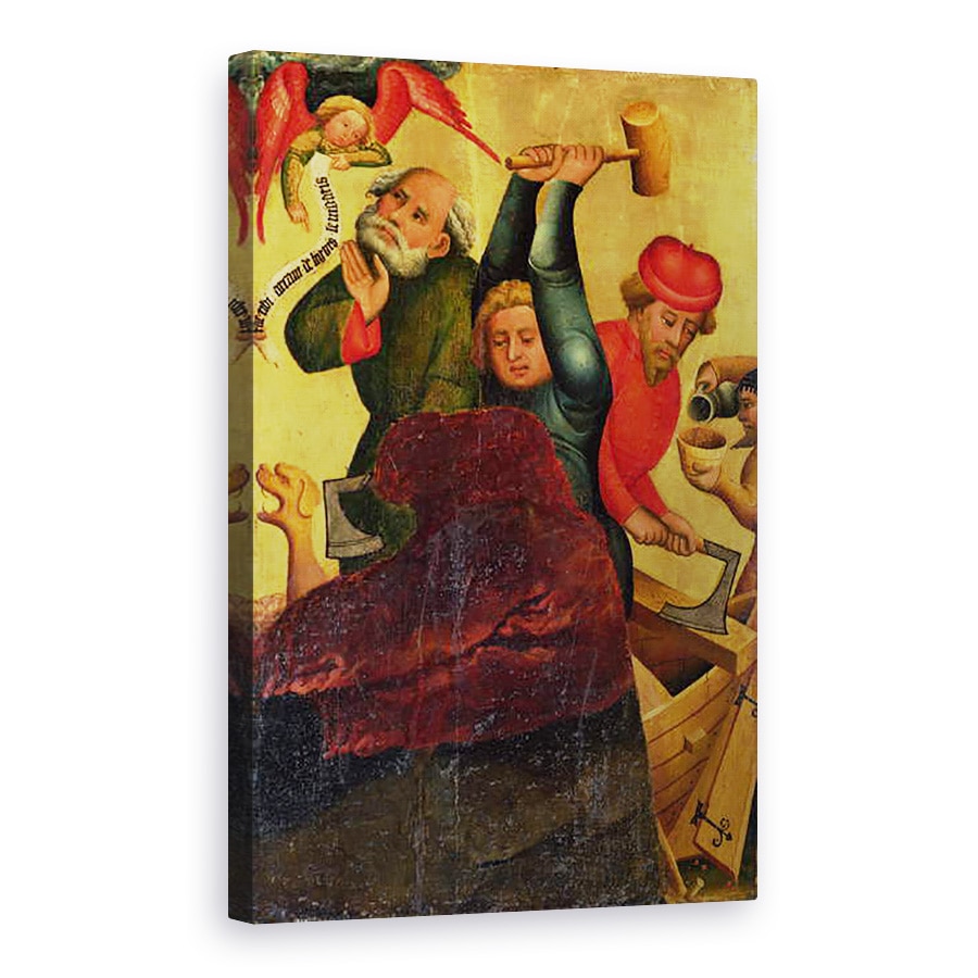 Tablou canvas - Master Bertram of Minden - Cladirea Chivotului de la Altarul Sfantului Petru din Hamburg, altarul Grabower, 80 x 120cm