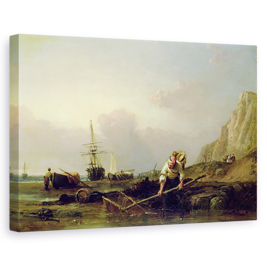 Tablou canvas - William Clarkson Stanfield - Creveti, 80 x 120cm