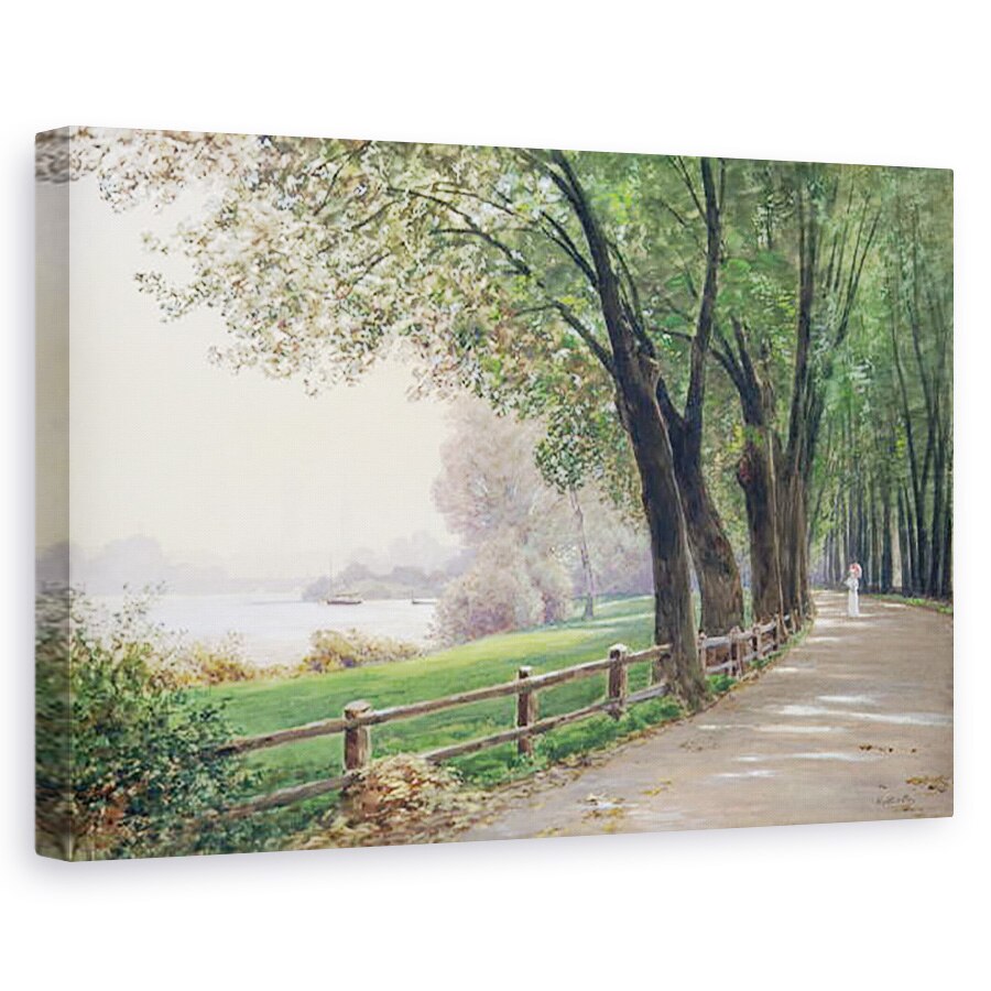 Tablou canvas - Ascan Lutteroth - Fontenay in Hamburg, 80 x 120cm