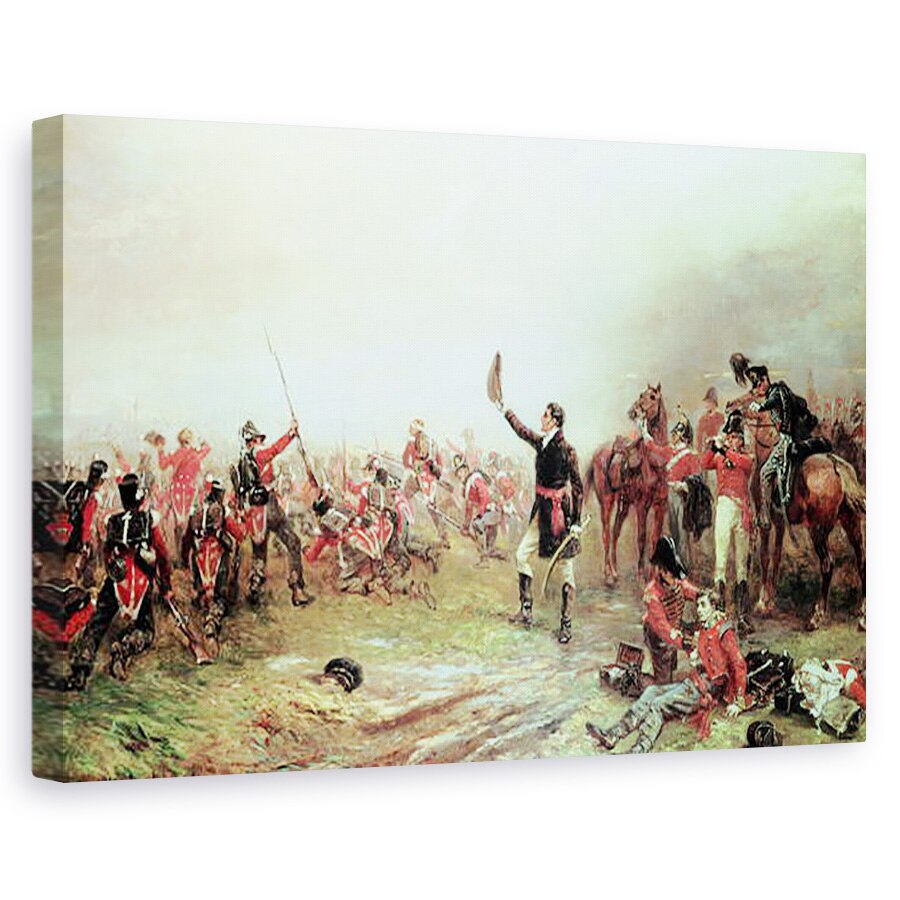 Tablou canvas - Robert Alexander Hillingford - Batalia de la Waterloo, 60 x 90 cm