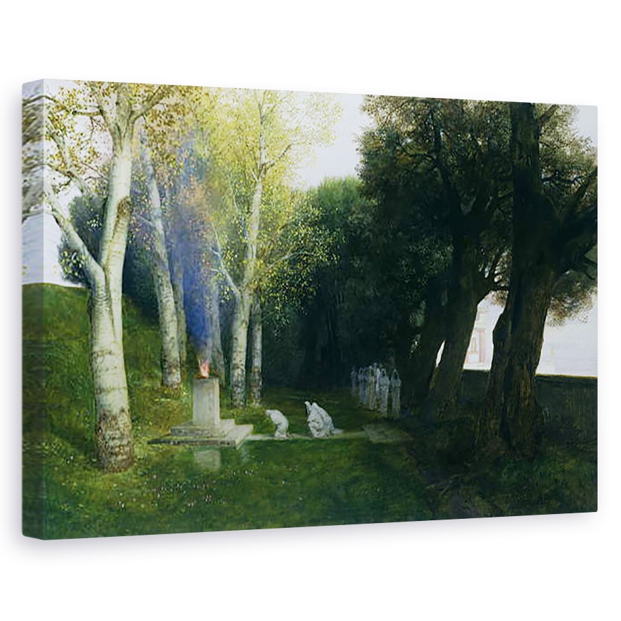 Tablou canvas - Arnold Bocklin - Grove sacre, 80 x 120cm