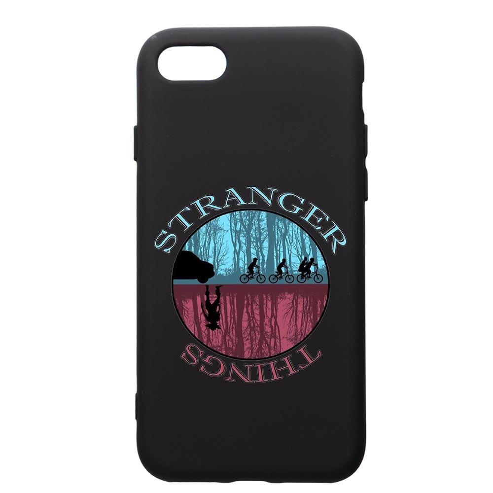 Husa de protectie Apple iPhone SE 2 / iPhone 8 / iPhone 7, Stranger Things, silicon, cu interiorul din material textil, protectie camera, PB368