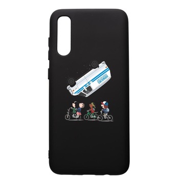 Husa de protectie Samsung Galaxy A50, Stranger Things, silicon, cu interiorul din material textil, protectie camera, PB370 Husa de protectie Samsung Galaxy A50, Stranger Things, silicon, cu interiorul din material textil, protectie camera, PB370