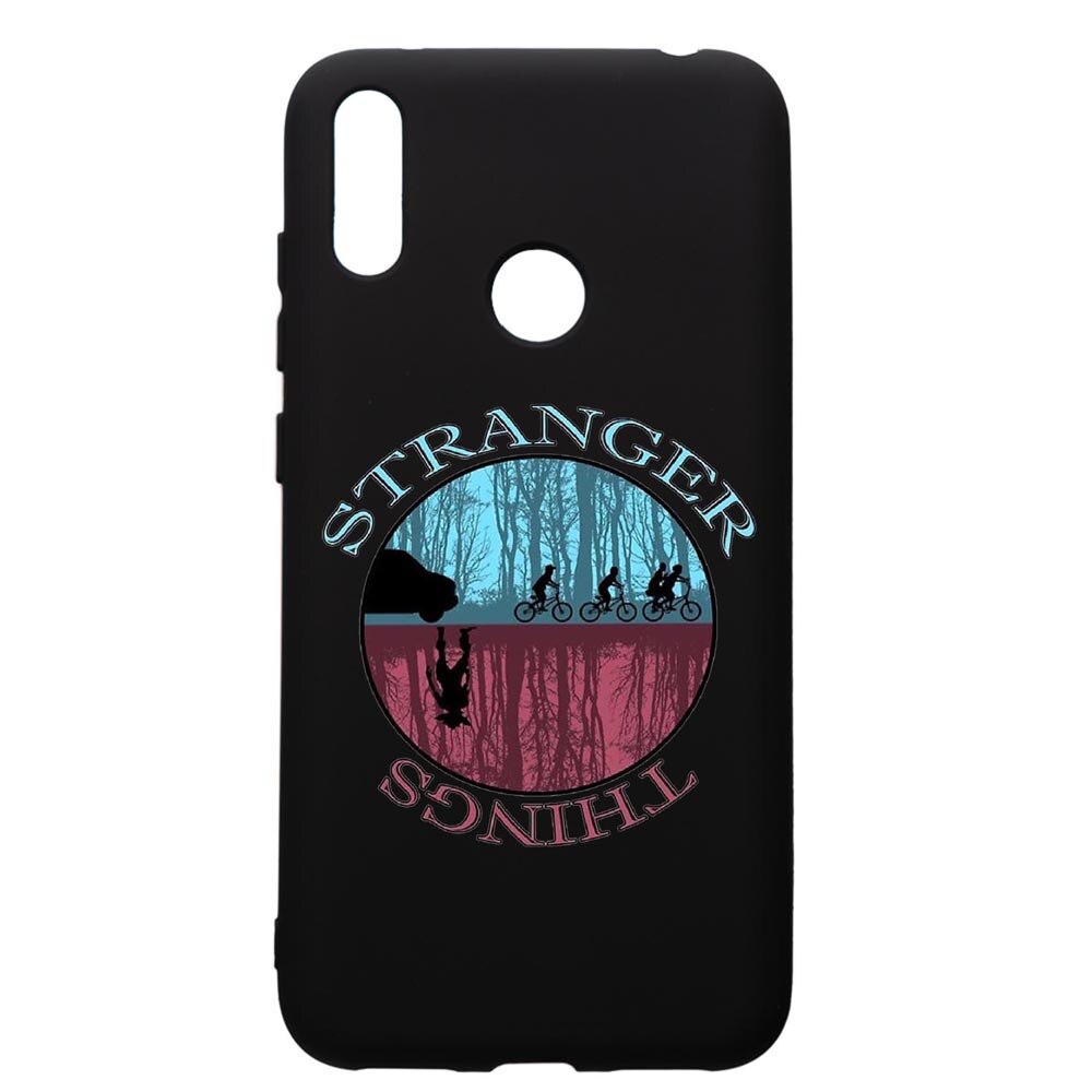 Husa de protectie Huawei Y7 2019, Stranger Things, silicon, cu interiorul din material textil, protectie camera, PB368