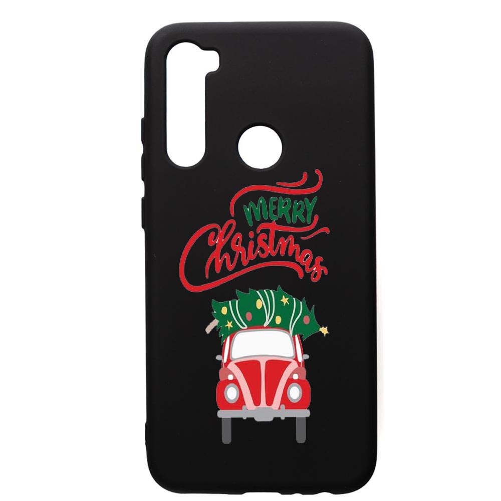 Husa de protectie Xiaomi Redmi Note 8, Xmas, silicon, cu interiorul din material textil, protectie camera, PB357