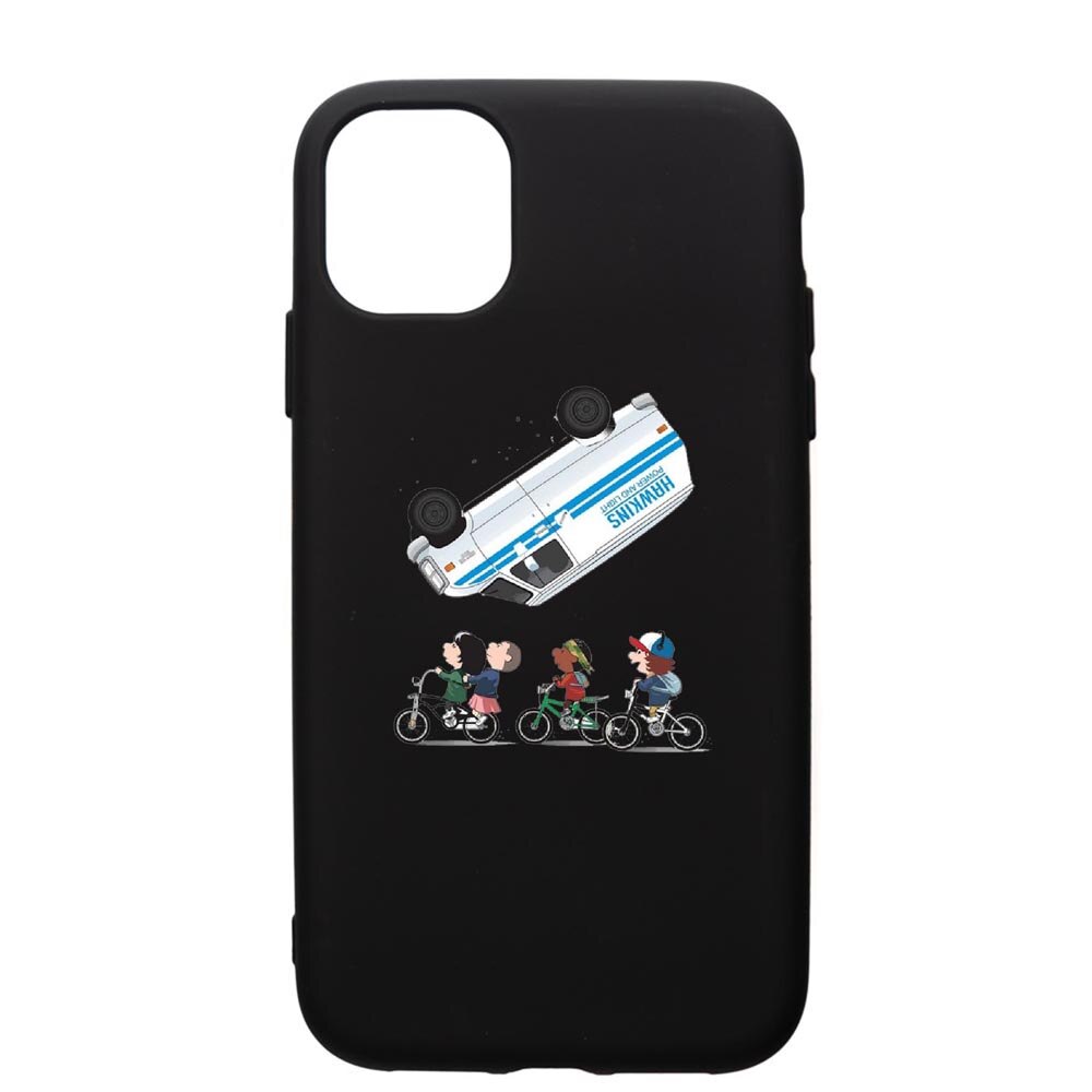 Husa de protectie Apple iPhone 12, Stranger Things, silicon, cu interiorul din material textil, protectie camera, PB370