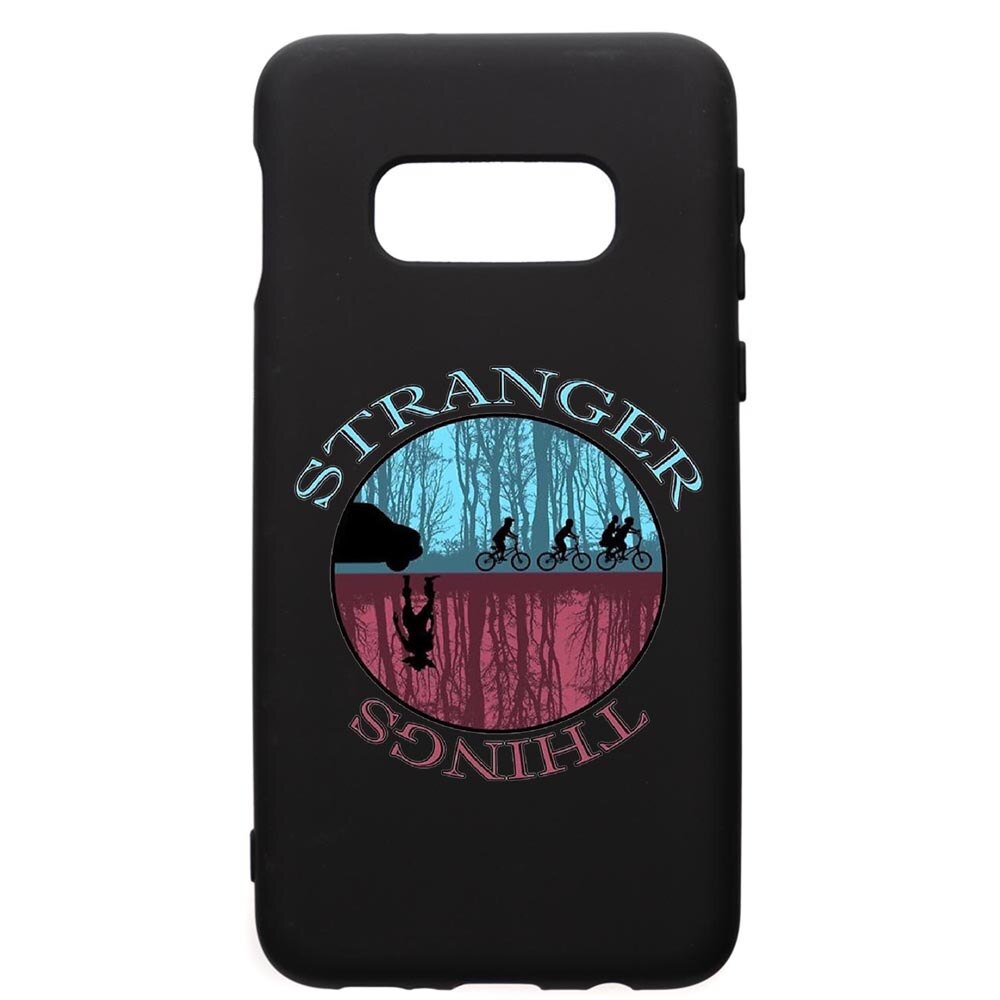 Husa de protectie Samsung Galaxy S10E, Stranger Things, silicon, cu interiorul din material textil, protectie camera, PB368
