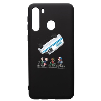 Husa de protectie Samsung Galaxy A21S, Stranger Things, silicon, cu interiorul din material textil, protectie camera, PB370 Husa de protectie Samsung Galaxy A21S, Stranger Things, silicon, cu interiorul din material textil, protectie camera, PB370