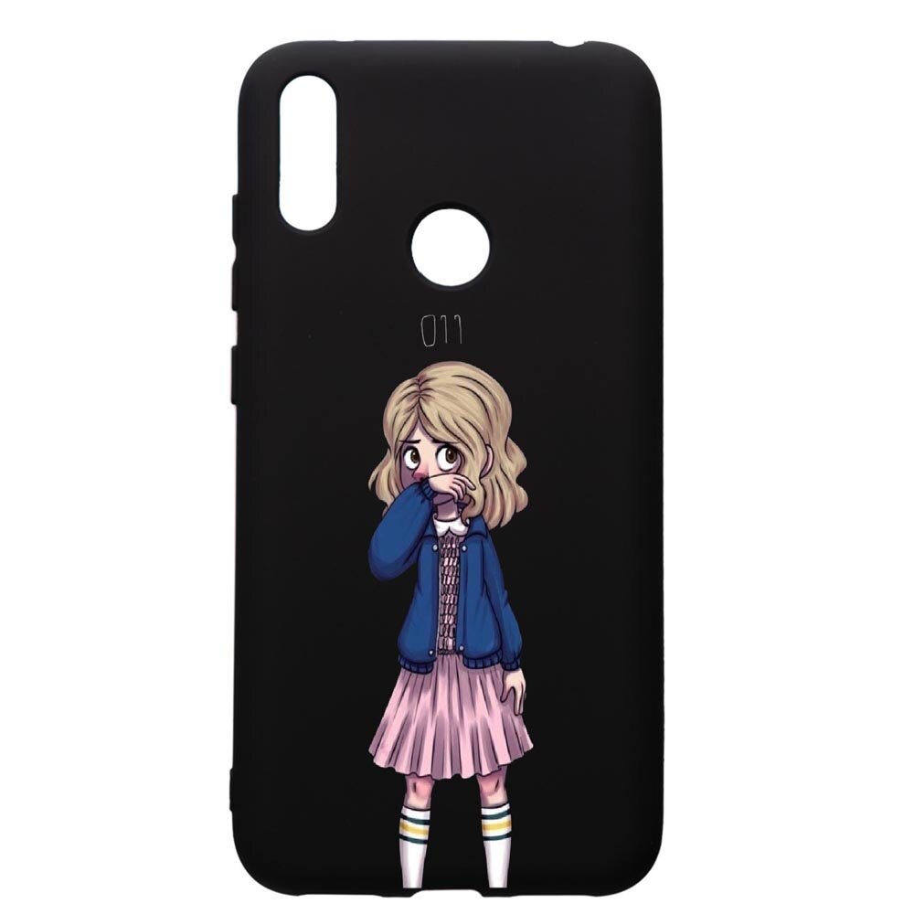 Husa de protectie Huawei Y7 2019, Stranger Things, silicon, cu interiorul din material textil, protectie camera, PB371
