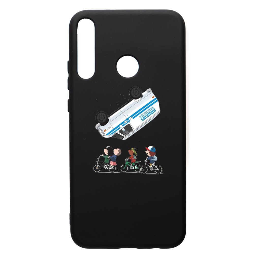 Husa de protectie Huawei P40 Lite E / Y7p, Stranger Things, silicon, cu interiorul din material textil, protectie camera, PB370