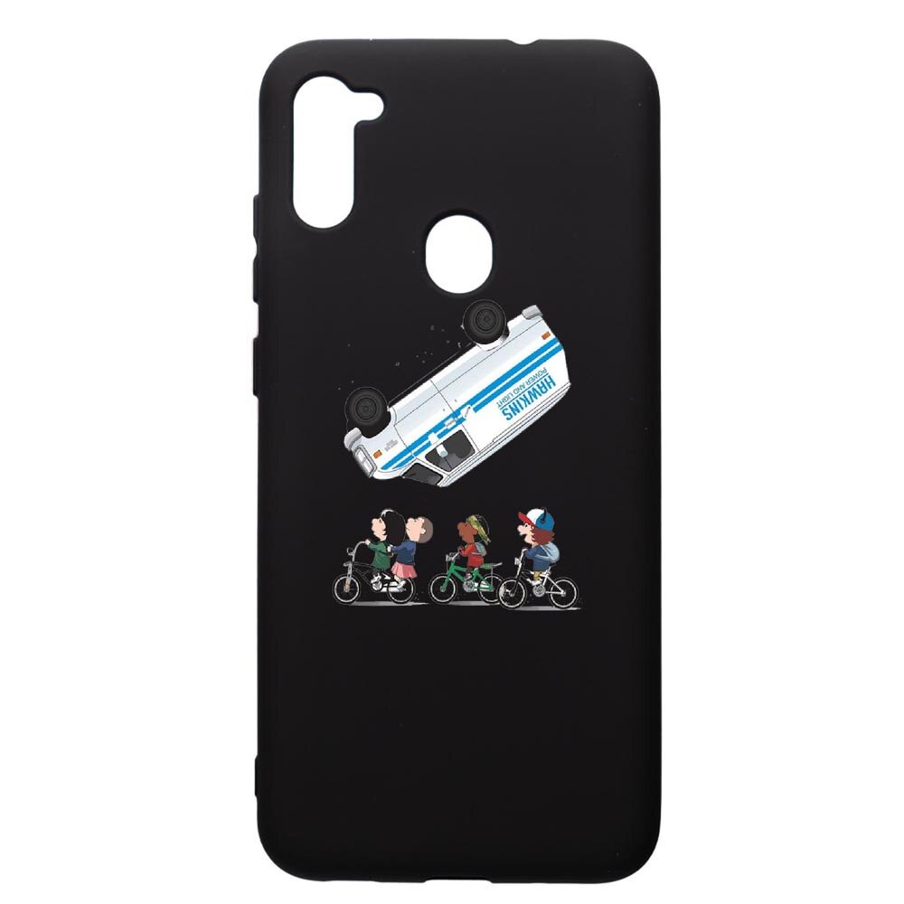 Husa de protectie Samsung Galaxy A11, Stranger Things, silicon, cu interiorul din material textil, protectie camera, PB370