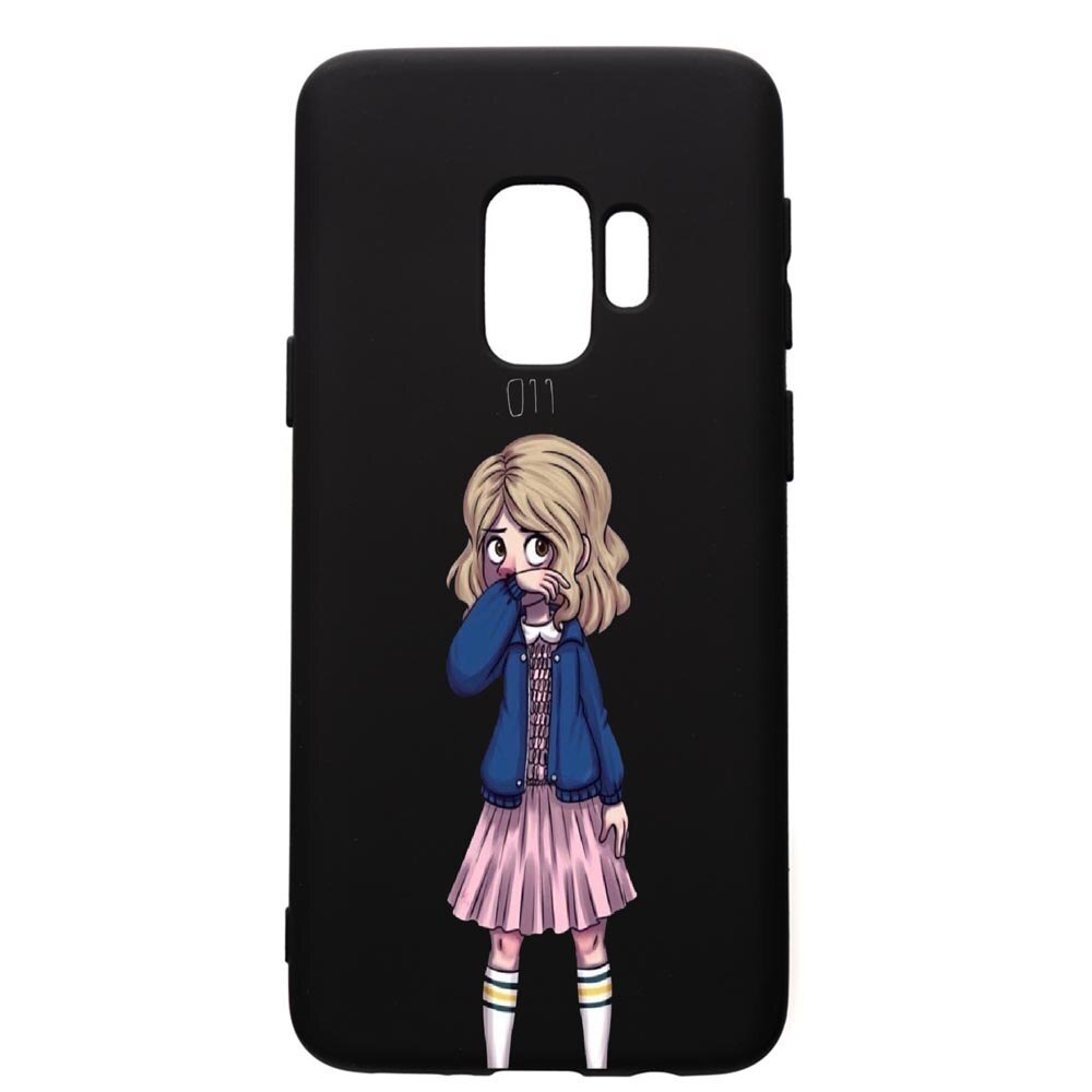 Husa de protectie Samsung Galaxy S9, Stranger Things, silicon, cu interiorul din material textil, protectie camera, PB371