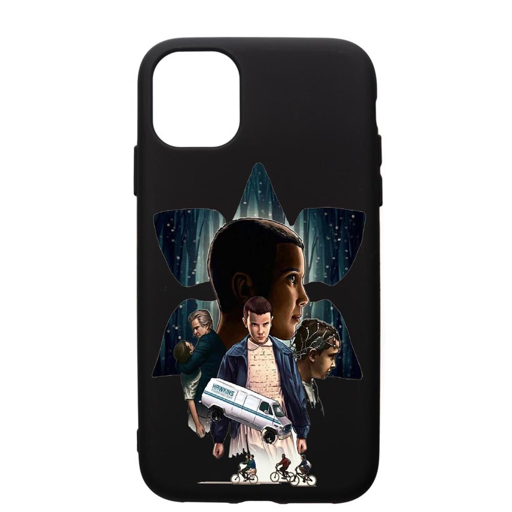 Husa de protectie Apple iPhone 12 Mini, Stranger Things, silicon, cu interiorul din material textil, protectie camera, PB373