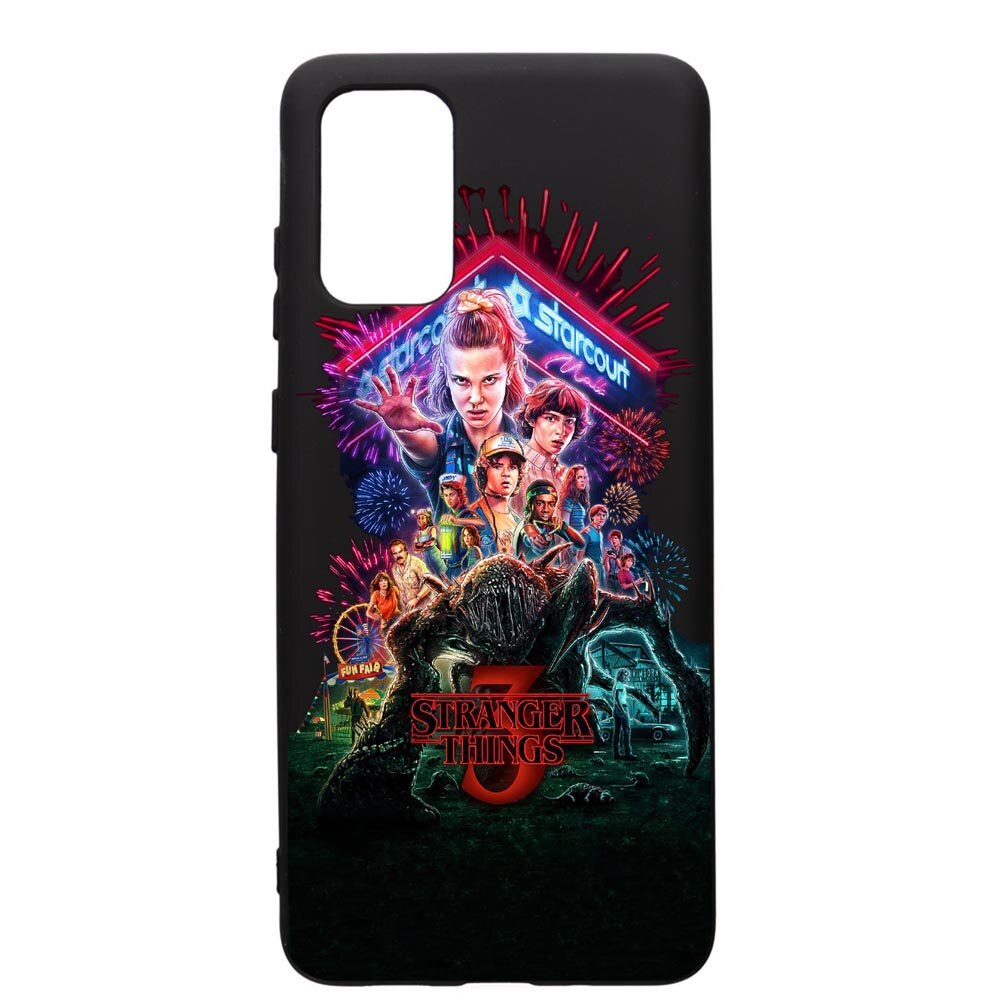 Husa de protectie Samsung Galaxy A41, Stranger Things, silicon, cu interiorul din material textil, protectie camera, PB372