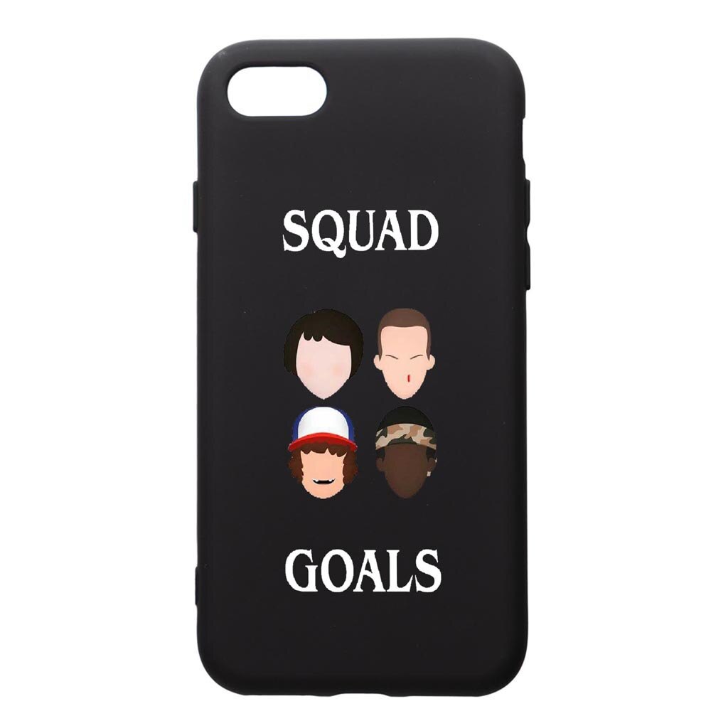 Husa de protectie Apple iPhone SE 2 / iPhone 8 / iPhone 7, Stranger Things, silicon, cu interiorul din material textil, protectie camera, PB374