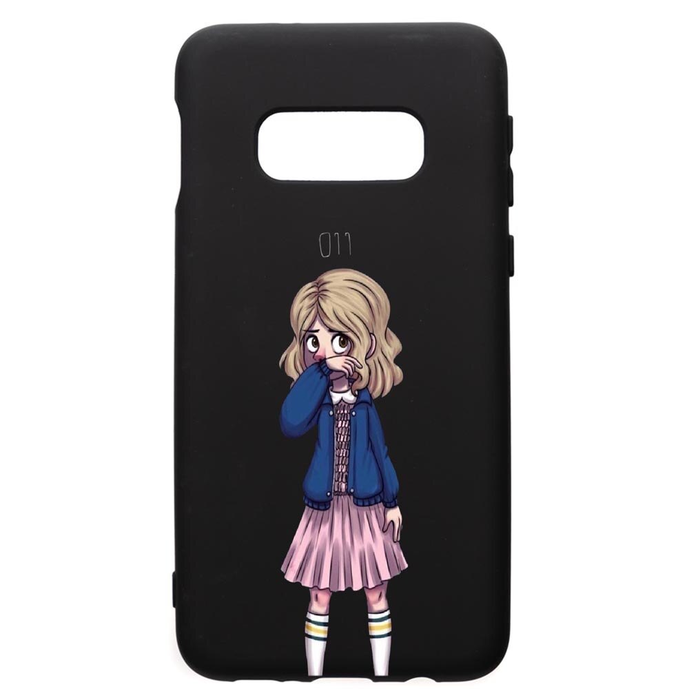 Husa de protectie Samsung Galaxy S10E, Stranger Things, silicon, cu interiorul din material textil, protectie camera, PB371