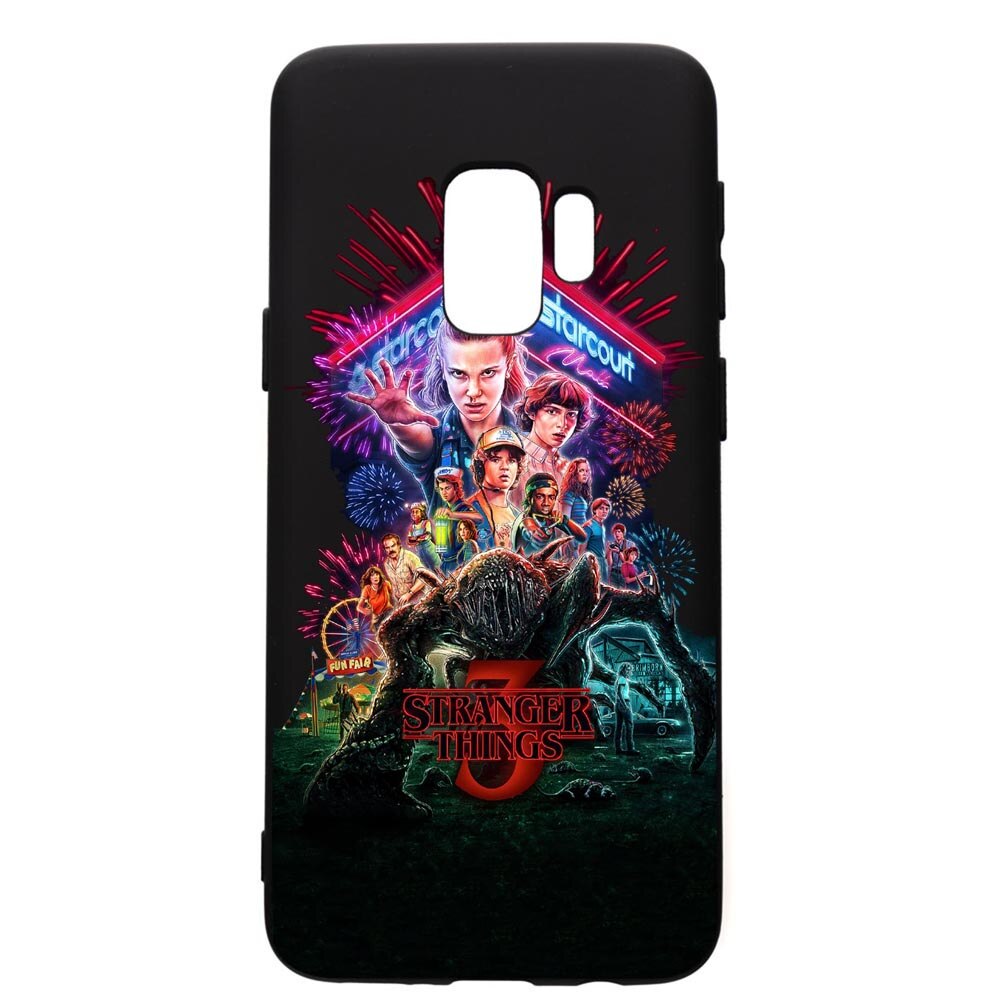 Husa de protectie Samsung Galaxy S9, Stranger Things, silicon, cu interiorul din material textil, protectie camera, PB372