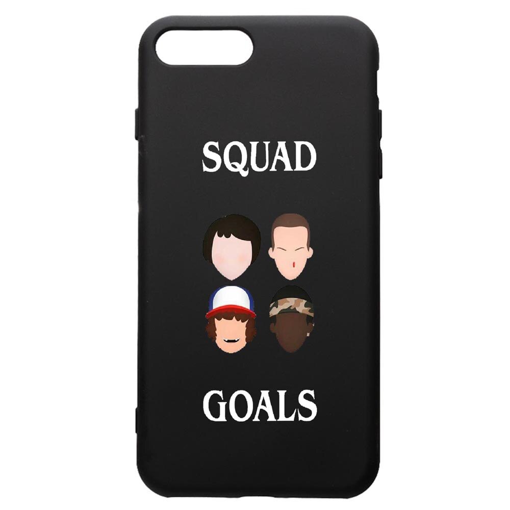 Husa de protectie Apple iPhone 8 Plus / iPhone 7 Plus, Stranger Things, silicon, cu interiorul din material textil, protectie camera, PB374