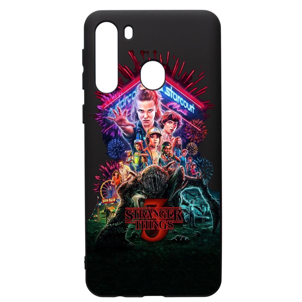 Husa de protectie Samsung Galaxy A21S, Stranger Things, silicon, cu interiorul din material textil, protectie camera, PB372