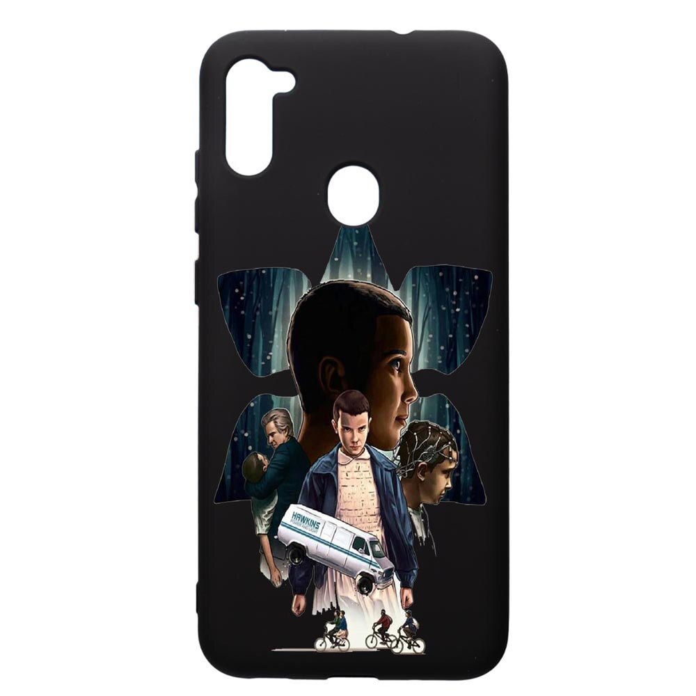 Husa de protectie Samsung Galaxy A11, Stranger Things, silicon, cu interiorul din material textil, protectie camera, PB373