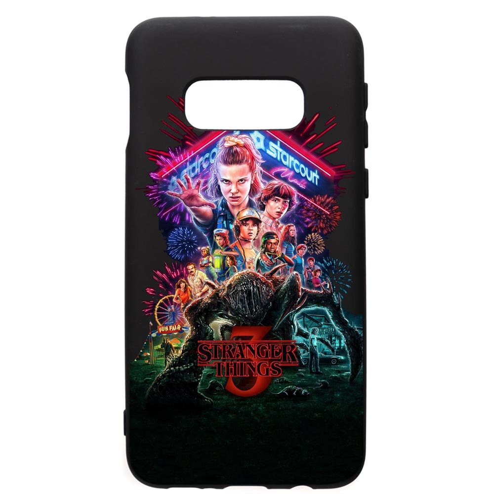 Husa de protectie Samsung Galaxy S10E, Stranger Things, silicon, cu interiorul din material textil, protectie camera, PB372