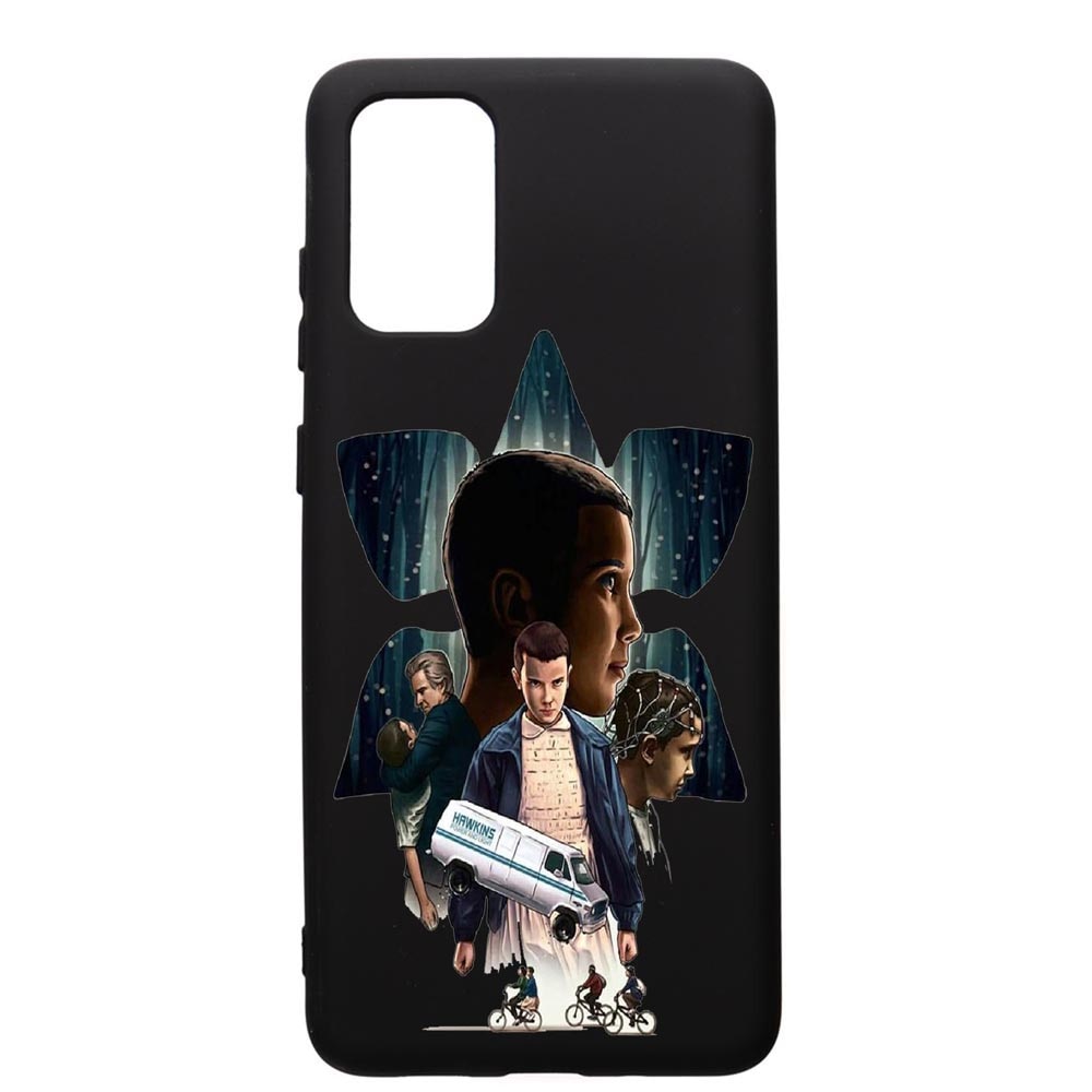 Husa de protectie Samsung Galaxy S20 Plus, Stranger Things, silicon, cu interiorul din material textil, protectie camera, PB373