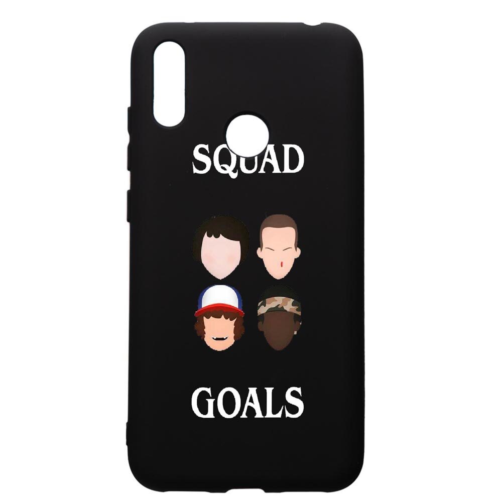Husa de protectie Huawei Y7 2019, Stranger Things, silicon, cu interiorul din material textil, protectie camera, PB374