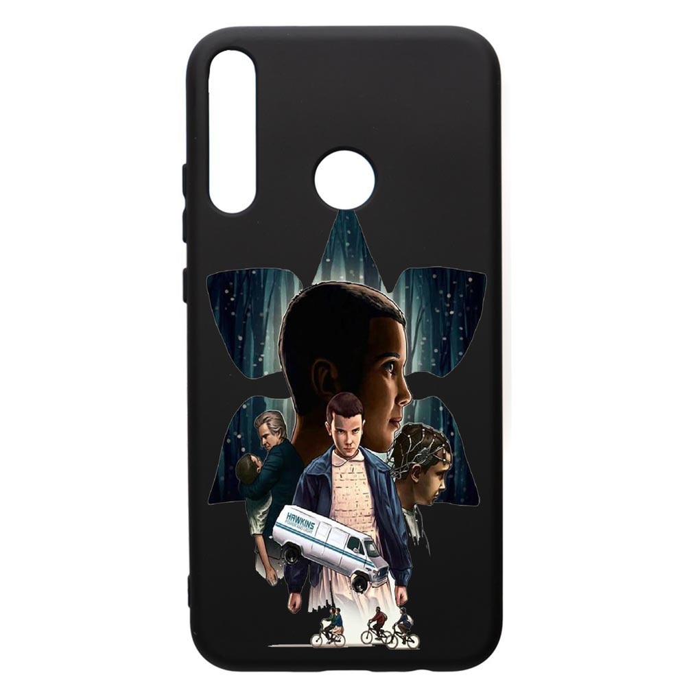 Husa de protectie Huawei P40 Lite E / Y7p, Stranger Things, silicon, cu interiorul din material textil, protectie camera, PB373