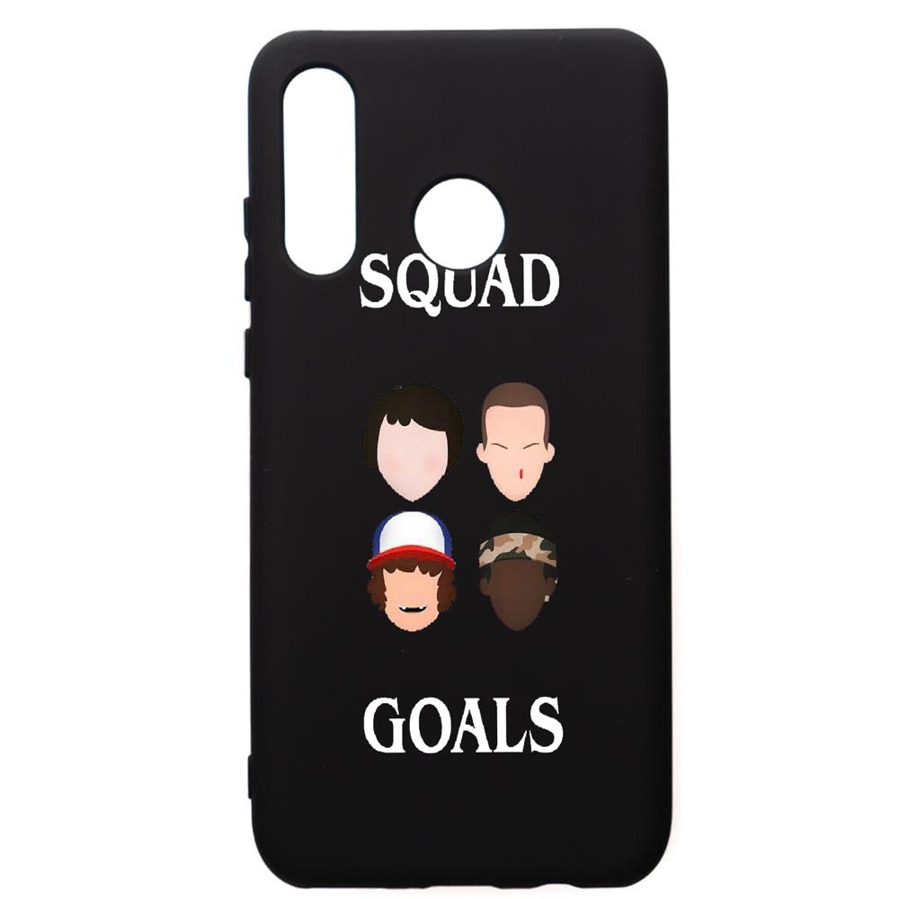 Husa de protectie Huawei P30 Lite, Stranger Things, silicon, cu interiorul din material textil, protectie camera, PB374