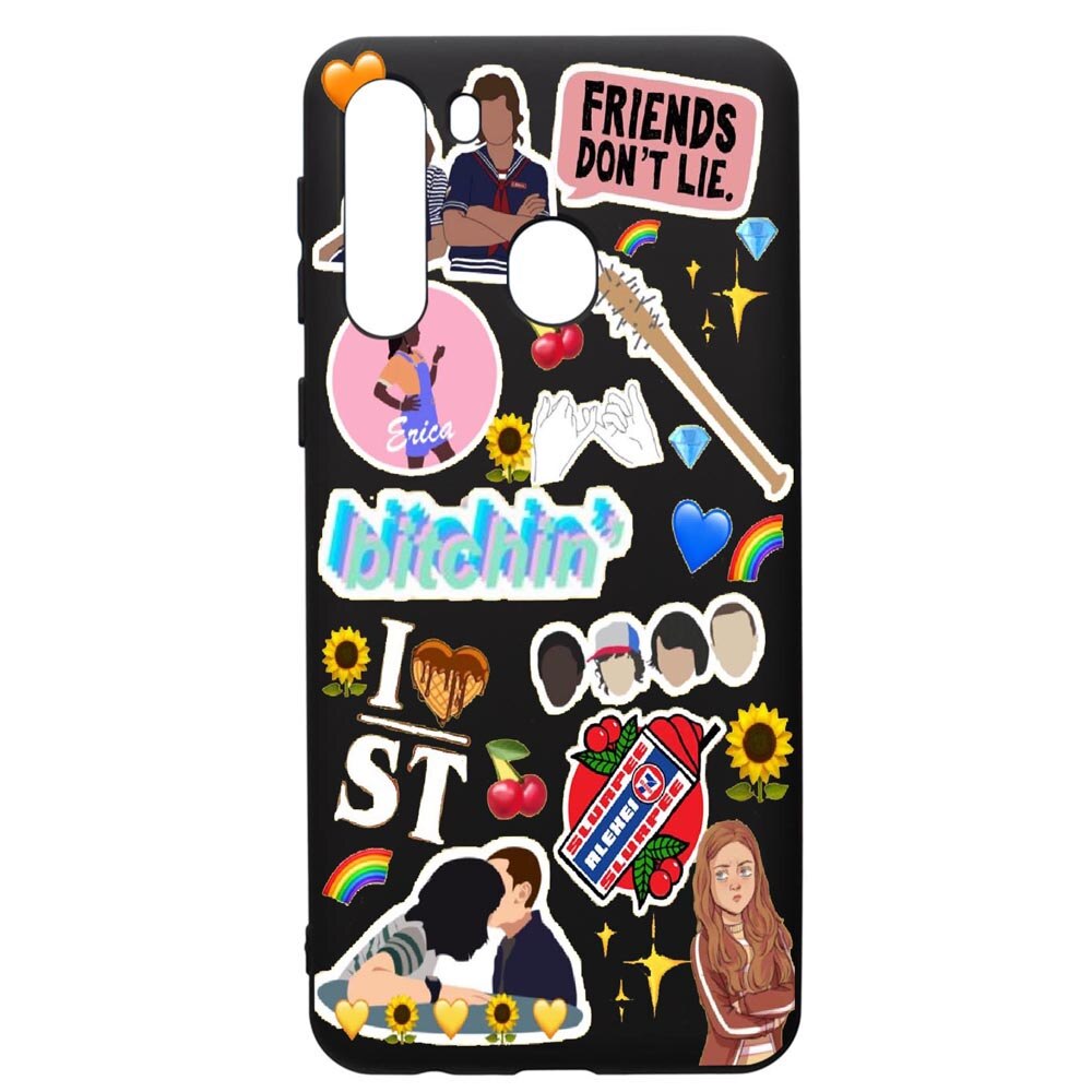 Husa de protectie Samsung Galaxy A21S, Stranger Things, silicon, cu interiorul din material textil, protectie camera, PB376