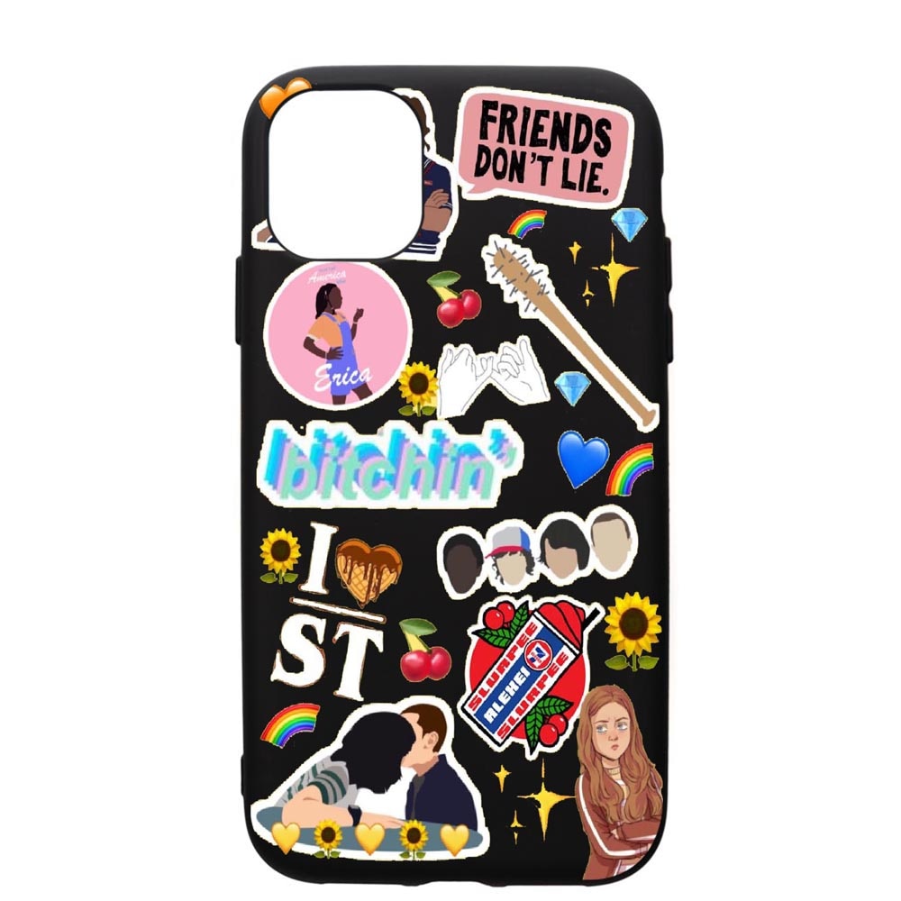 Husa de protectie Apple iPhone 11, Stranger Things, silicon, cu interiorul din material textil, protectie camera, PB376