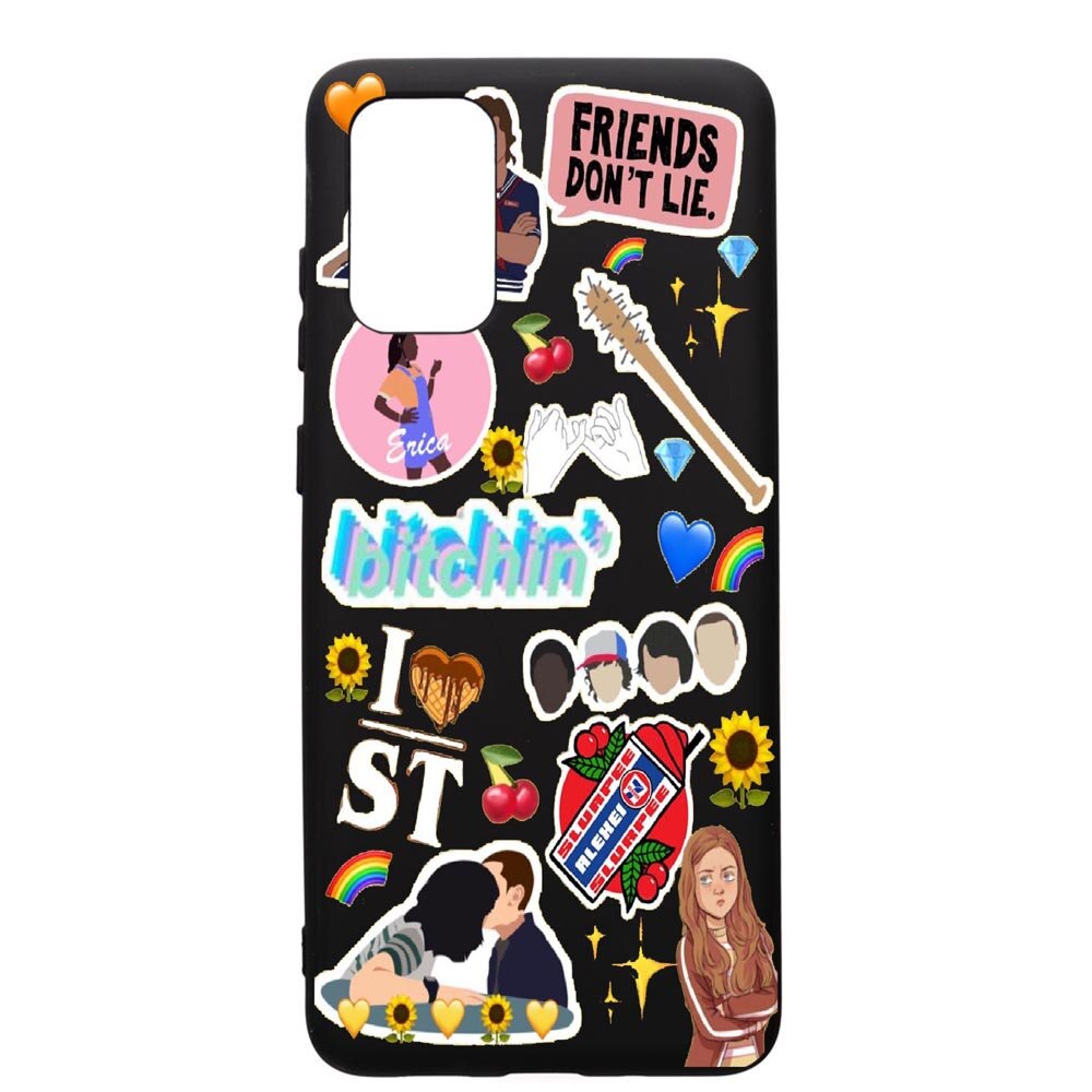 Husa de protectie Huawei P40, Stranger Things, silicon, cu interiorul din material textil, protectie camera, PB376