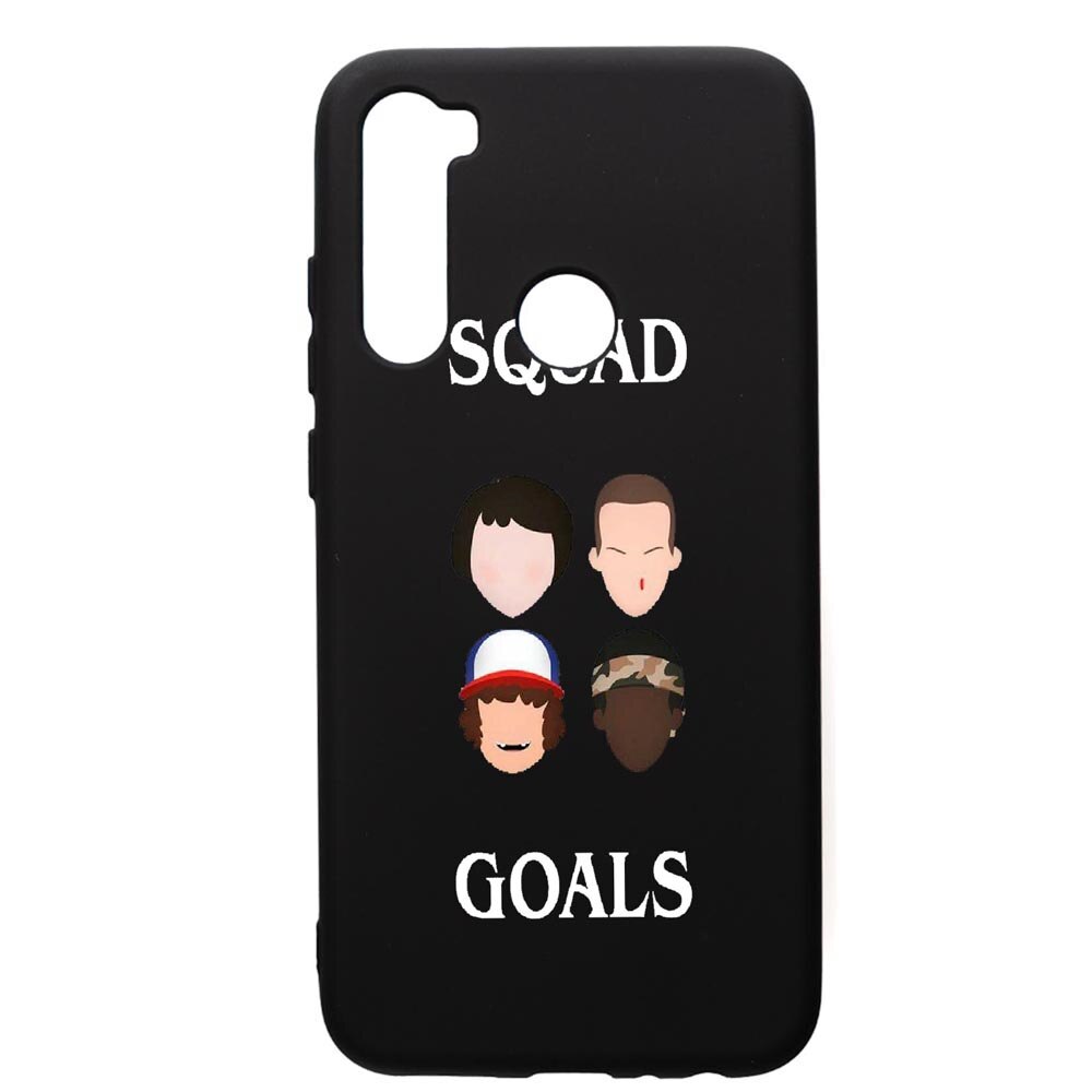 Husa de protectie Xiaomi Redmi Note 8, Stranger Things, silicon, cu interiorul din material textil, protectie camera, PB374