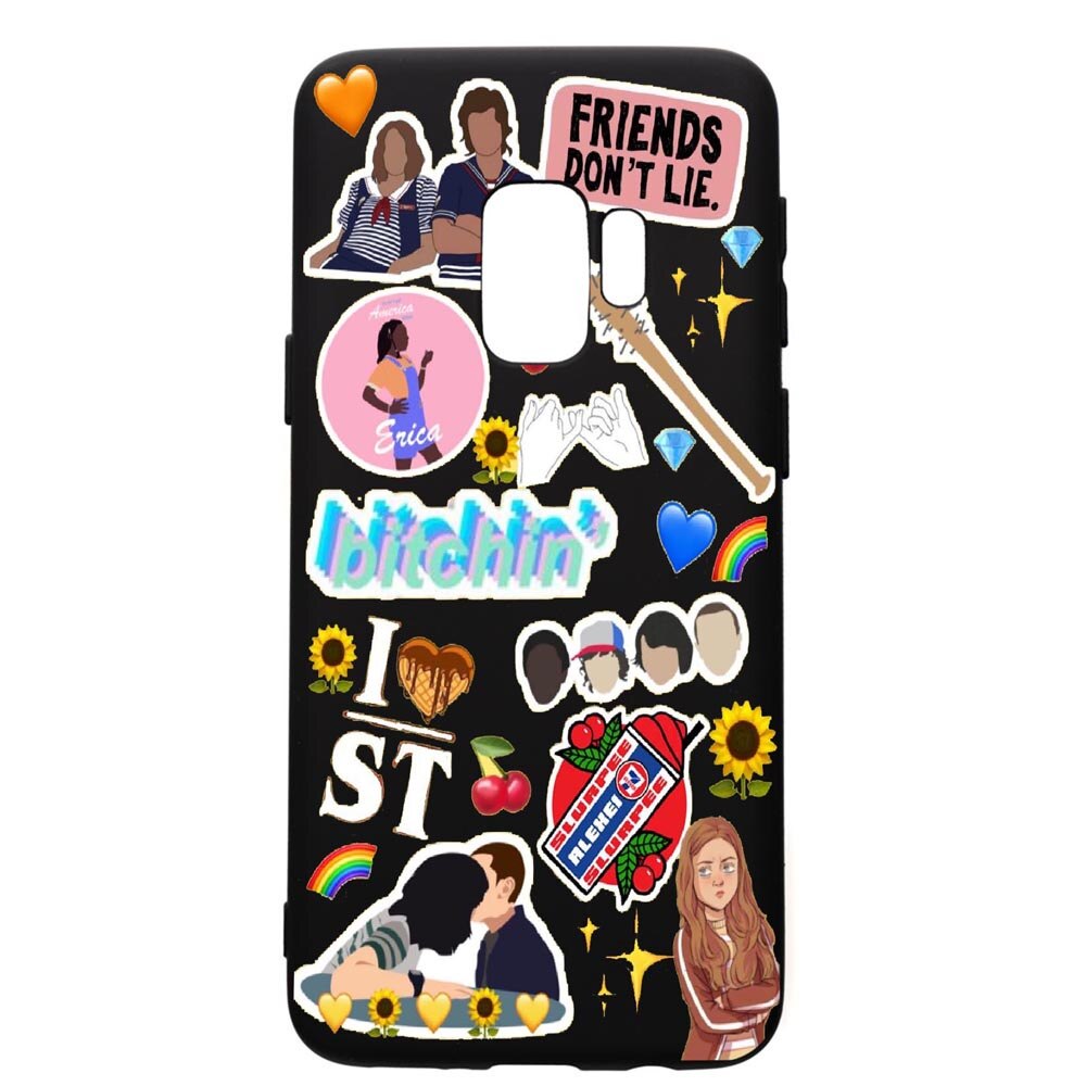 Husa de protectie Samsung Galaxy S9, Stranger Things, silicon, cu interiorul din material textil, protectie camera, PB376