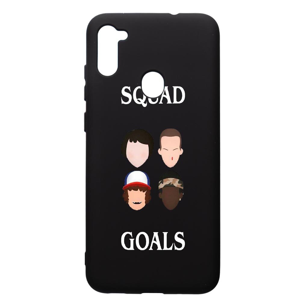 Husa de protectie Samsung Galaxy A11, Stranger Things, silicon, cu interiorul din material textil, protectie camera, PB374