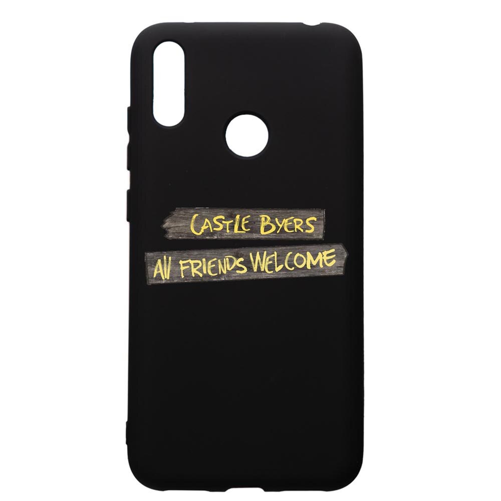 Husa de protectie Huawei Y7 2019, Stranger Things, silicon, cu interiorul din material textil, protectie camera, PB375