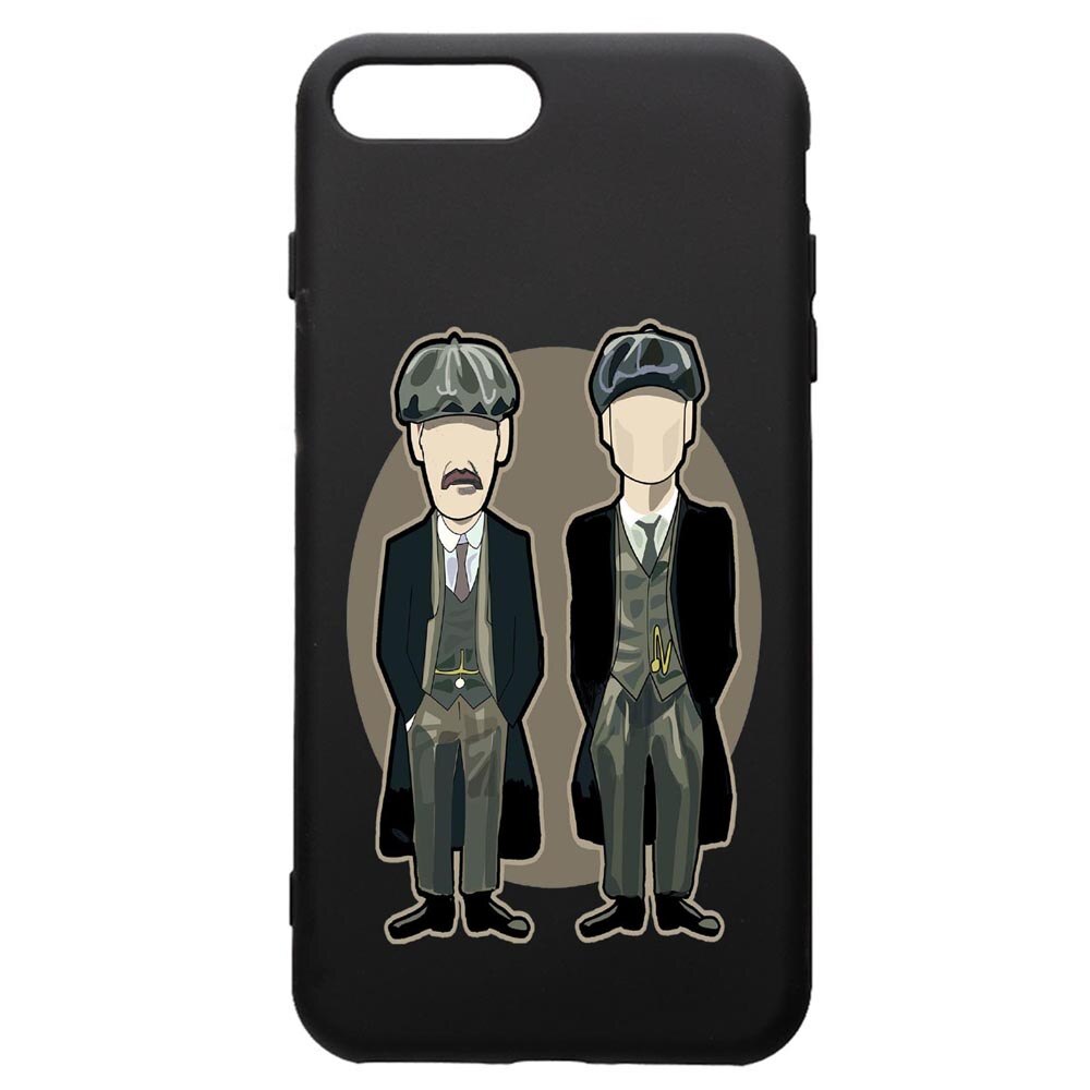 Husa de protectie Apple iPhone 8 Plus / iPhone 7 Plus, Peaky Blinders, silicon, cu interiorul din material textil, protectie camera, PB383